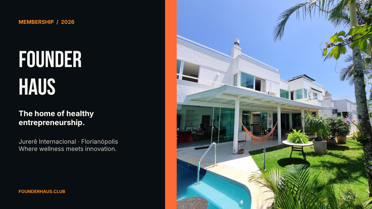 Founder Haus membership presentation — slide 1 of 9